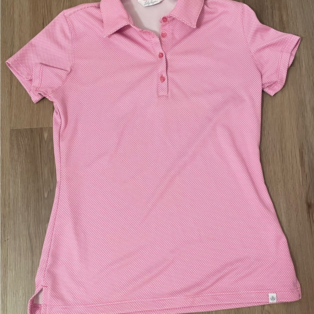 pink golf shirt